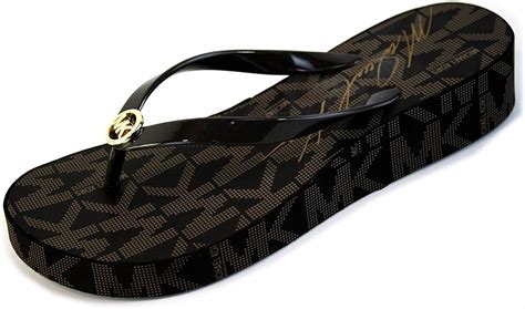 Michael Kors MK Bedford Flip Flop Platform/Wedge Thong 